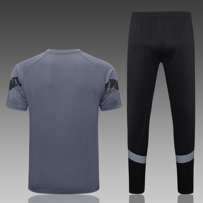 Borussia Dortmund 22-23 Grey Short Sleeve Training Suit - 图片 3