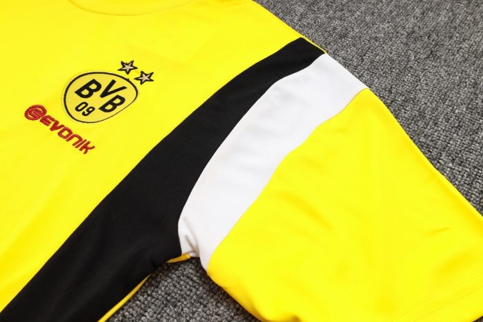 Borussia Dortmund 23-24 Yellow Short Sleeve Training Suit - 图片 5