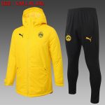 2021 Borussia Dortmund Yellow Cotton Jacket