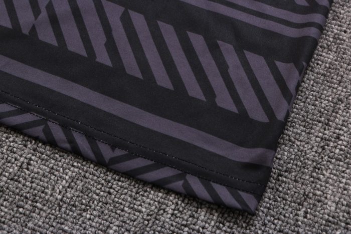 Borussia Dortmund 22/23 Black Short Sleeve Training Suit with 5-Point Shorts - 图片 3
