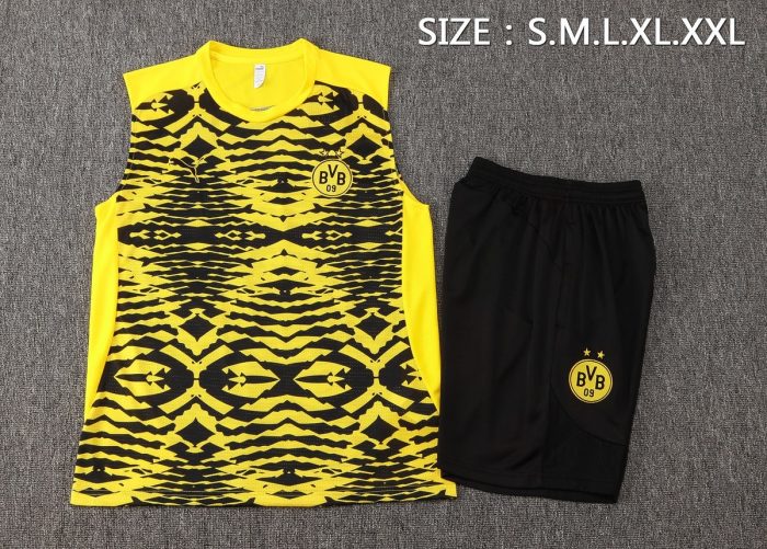 Borussia Dortmund 24/25 Vest Yellow Black Splatter - 图片 2