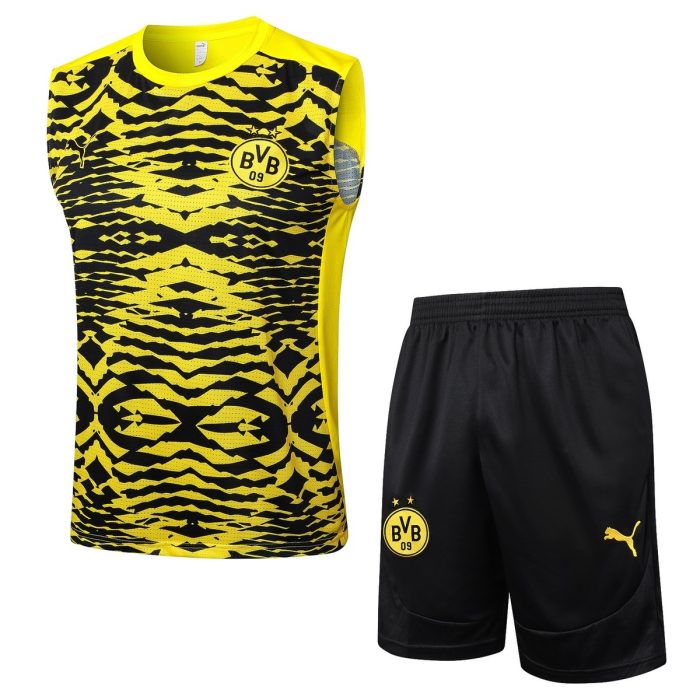 Borussia Dortmund 24/25 Vest Yellow Black Splatter - 图片 8