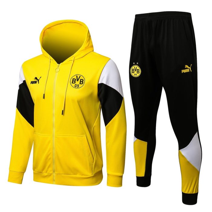 Borussia Dortmund 21/22 Long Zip Jacket Yellow - 图片 3