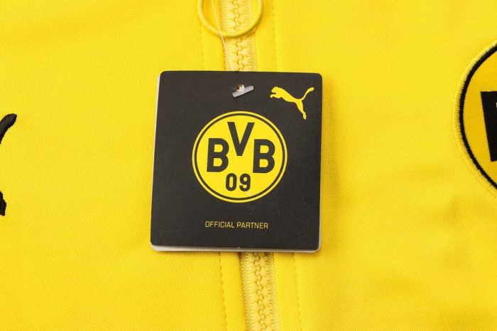 Borussia Dortmund 21/22 Long Zip Jacket Yellow - 图片 4