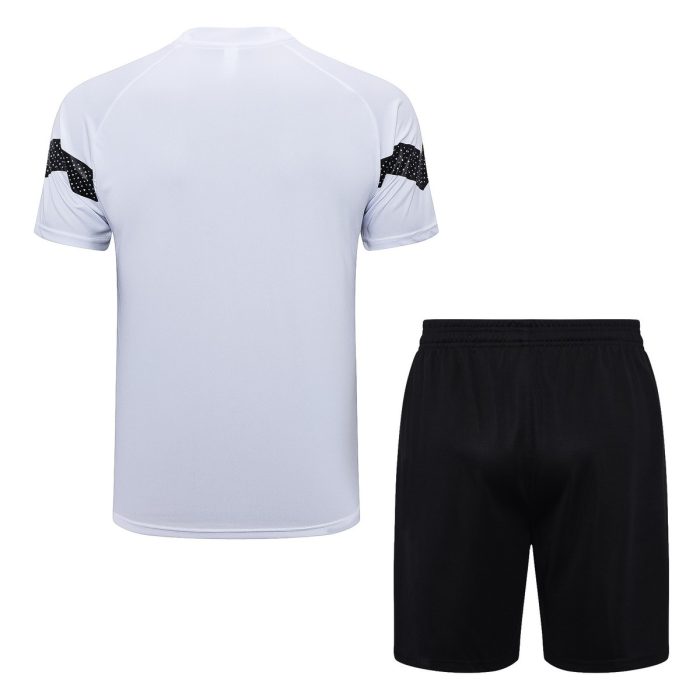 Borussia Dortmund 22-23 White Short Sleeve Training Set with 5-Inch Shorts - 图片 7