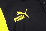 Borussia Dortmund 23-24 Polo Shirt Black with White Yellow Shoulder - 图片 5