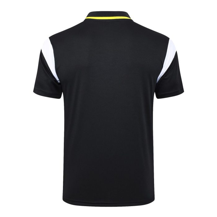 Borussia Dortmund 23-24 Polo Shirt Black with White Yellow Shoulder - 图片 7