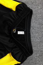 Borussia Dortmund 23-24 Half-Zip Hoodie Black Spray Print - 图片 4