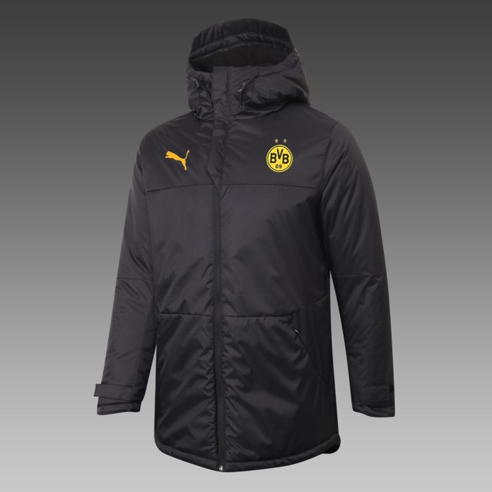 Borussia Dortmund 2021 Black Cotton Jacket - 图片 3