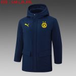 Borussia Dortmund 24/25 Cotton Jacket Navy Blue - 图片 2