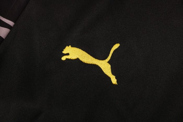 Borussia Dortmund 2021 Long Zip Hoodie Black - 图片 5