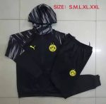 Borussia Dortmund 2021 Long Zip Hoodie Black - 图片 9