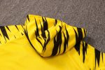 2021 Borussia Dortmund Yellow Long Zip Jacket with Hood S-2XL - 图片 4