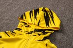 2021 Borussia Dortmund Yellow Long Zip Jacket with Hood S-2XL - 图片 6