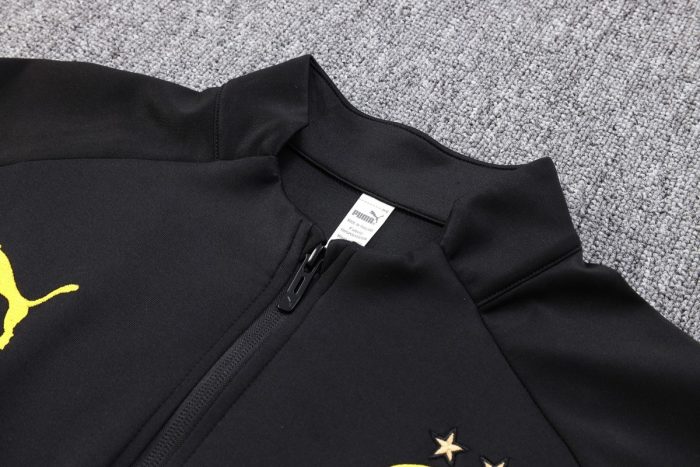 Borussia Dortmund 23-24 Black Long Zipper Jacket - 图片 6