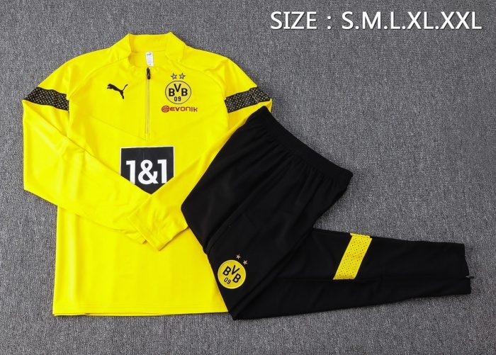 Borussia Dortmund 22/23 Yellow Half-Zip Jacket - 图片 6