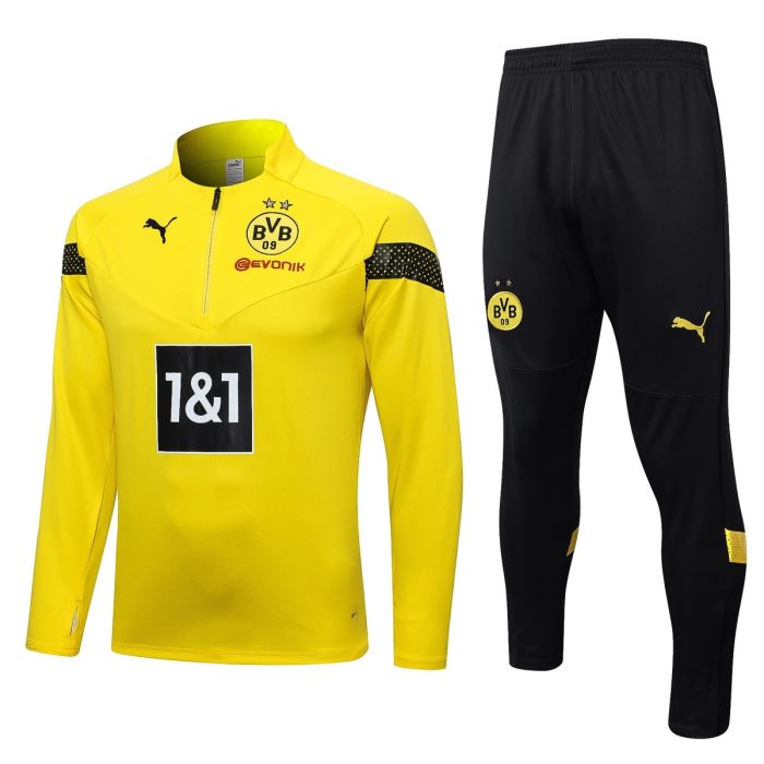 Borussia Dortmund 22/23 Yellow Half-Zip Jacket - 图片 8