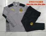 Borussia Dortmund 23-24 Half-Zip Grey Kids - 图片 3