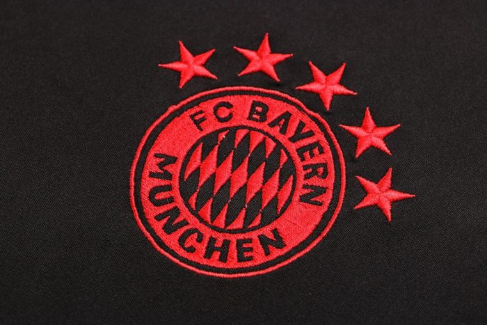 Bayern Munich 22-23 Black Short Sleeve Training Suit - 图片 5