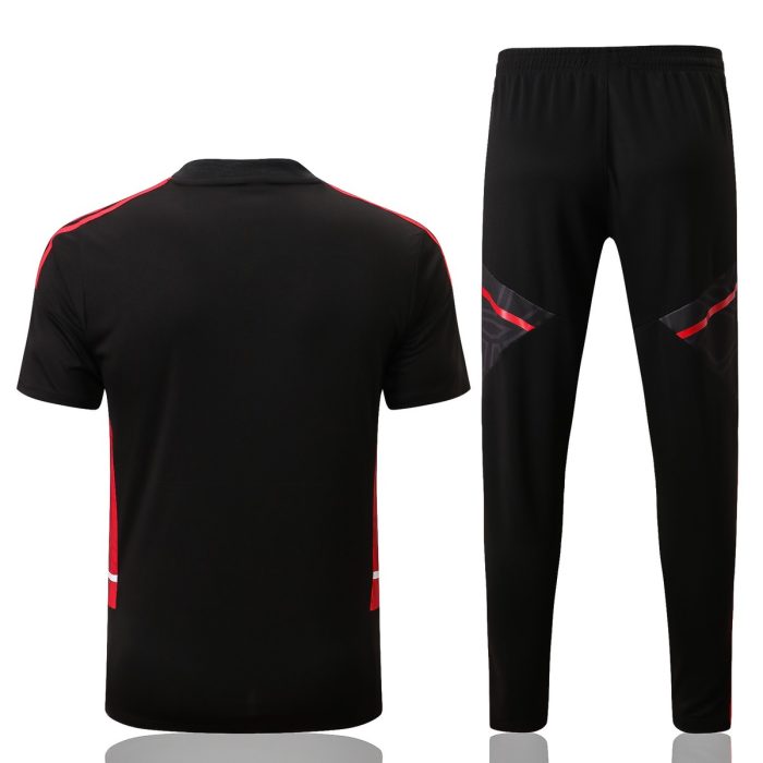 Bayern Munich 22-23 Black Short Sleeve Training Suit - 图片 7