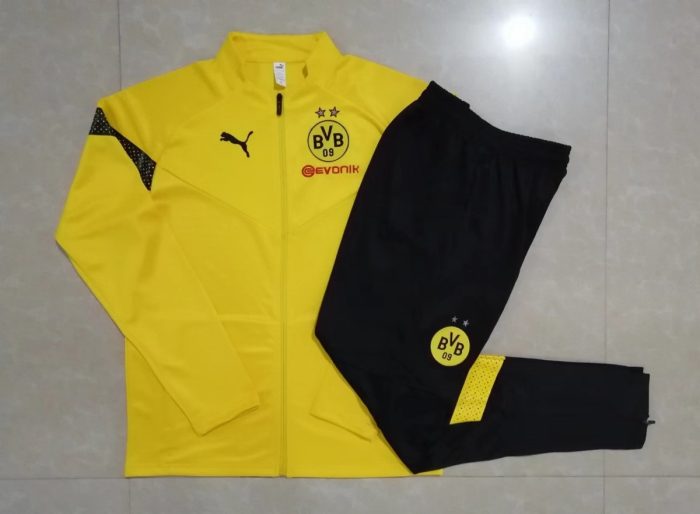 Borussia Dortmund 22-23 Yellow Long Zipper Jacket - 图片 9