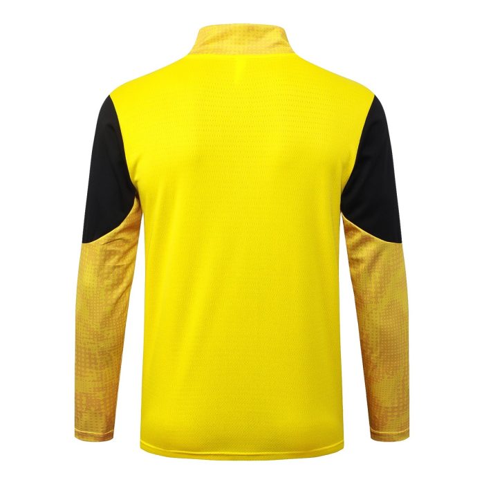 Borussia Dortmund Yellow Splatter Half-Zip Jacket - 图片 7