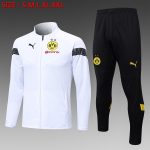 Borussia Dortmund 22/23 White Long Zipper Jacket - 图片 8