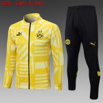 Borussia Dortmund 22/23 Yellow Long Zipper Jacket (Spray Print)