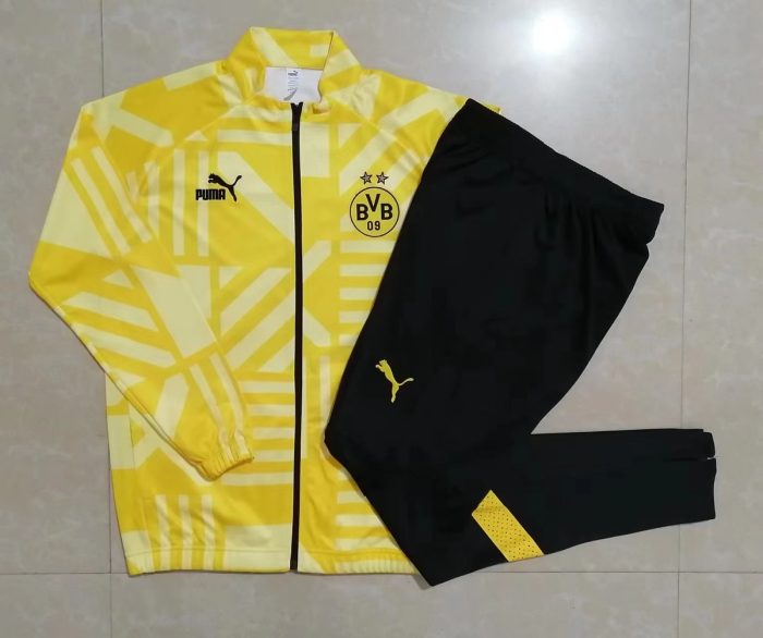 Borussia Dortmund 22/23 Yellow Long Zipper Jacket (Spray Print) - 图片 9