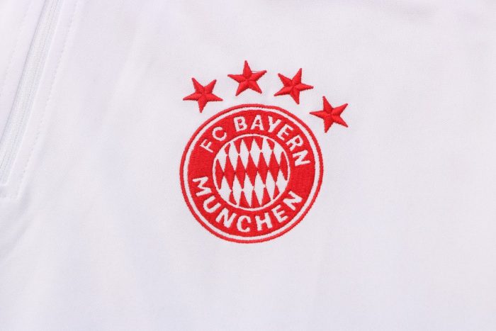 Bayern Munich 22/23 White Half-Zip Jacket - 图片 6