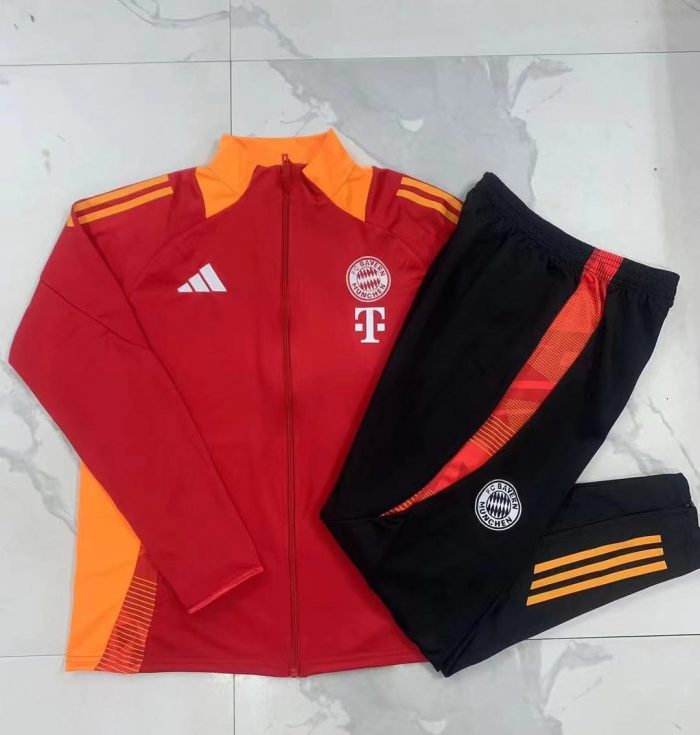 Bayern Munich 24/25 Red Long Zipper Jacket - 图片 9