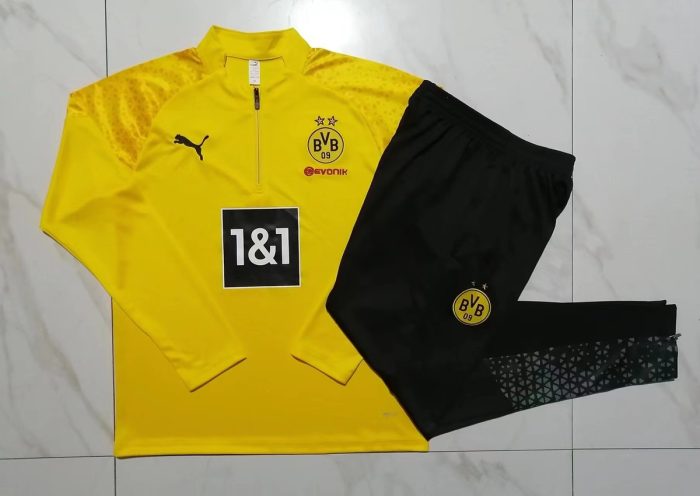 Borussia Dortmund 23-24 Yellow Half-Zip Jacket - 图片 9