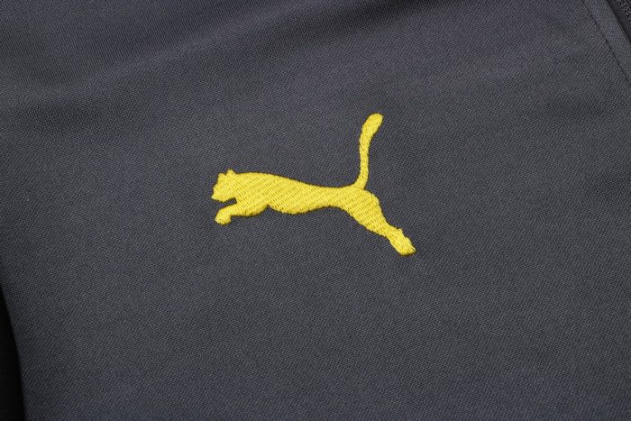 Borussia Dortmund 21/22 High Neck Dark Gray Long Zipper Jacket - 图片 5