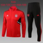 Bayern Munich 22/23 Red Children's Long Zipper Jacket