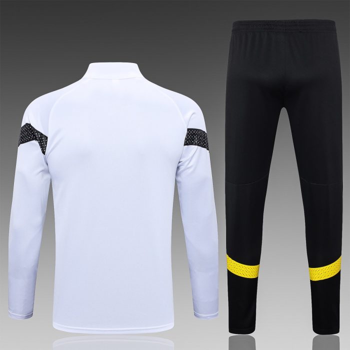 Borussia Dortmund 22-23 White Half-Zip Jacket - 图片 7