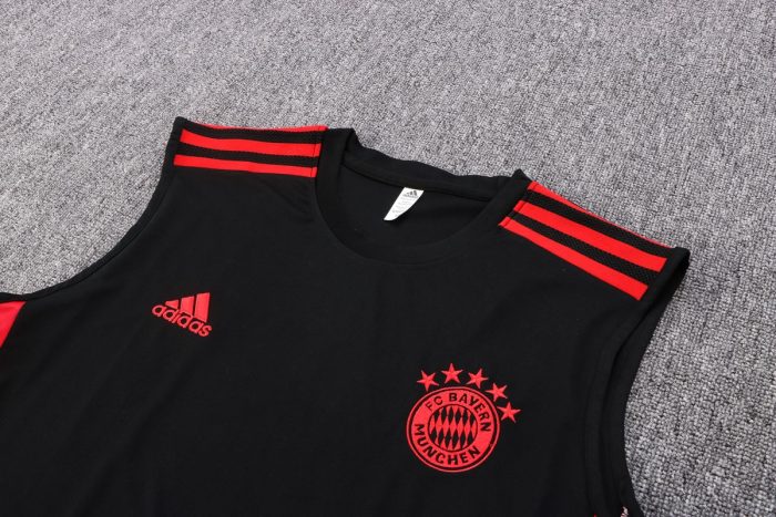 Bayern Munich 22/23 Black Vest with Red Trim - 图片 6