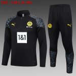 Borussia Dortmund 23-24 Half-Zip Jacket Black - 图片 8