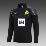 Borussia Dortmund 23-24 Half-Zip Jacket Black - 图片 9