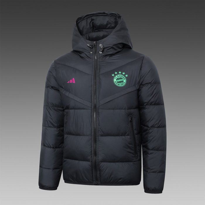 Bayern Munich 23-24 Black Cotton Jacket - 图片 2