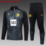 Borussia Dortmund 23-24 Half-Zip Black (Spray Print)