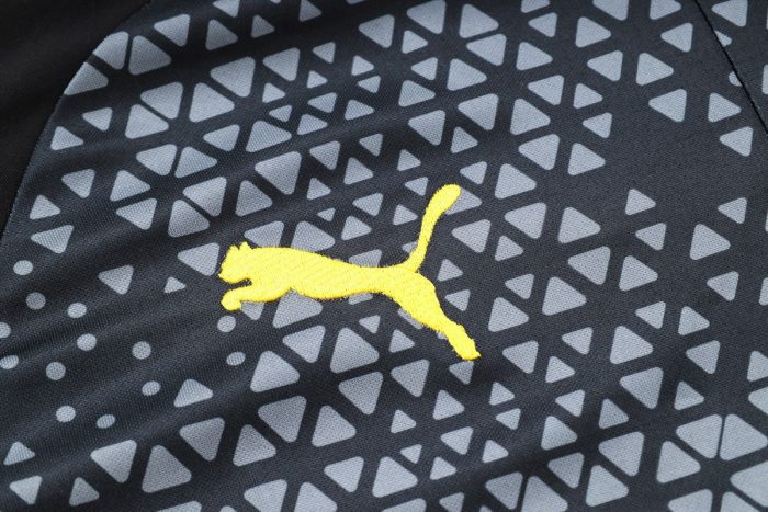 Borussia Dortmund 23-24 Half-Zip Black (Spray Print) - 图片 5
