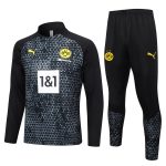 Borussia Dortmund 23-24 Half-Zip Black (Spray Print) - 图片 8