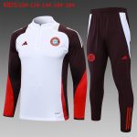 Bayern Munich 24-25 White Half-Zip Jacket Kids