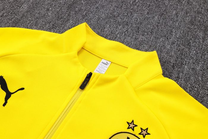 Borussia Dortmund 23-24 Yellow Long Zipper Jacket - 图片 6
