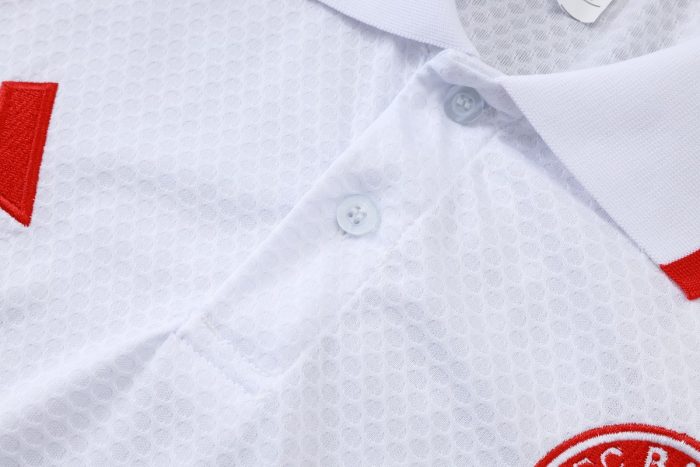 Bayern Munich White Polo Shirt - 图片 6
