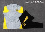 Borussia Dortmund 2526 Semi-Zip Jacket Light Grey Spray - 图片 2