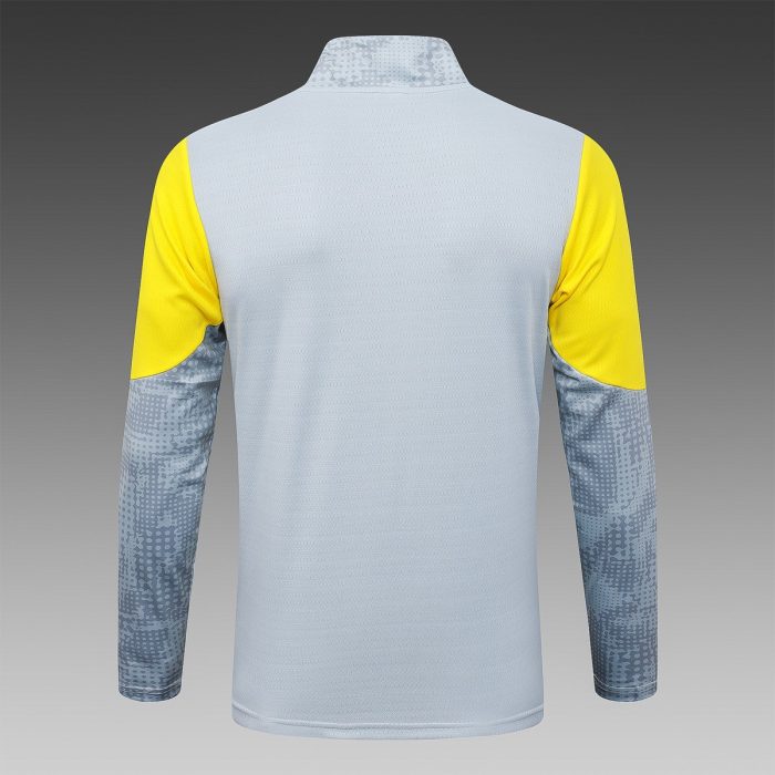 Borussia Dortmund 2526 Semi-Zip Jacket Light Grey Spray - 图片 8