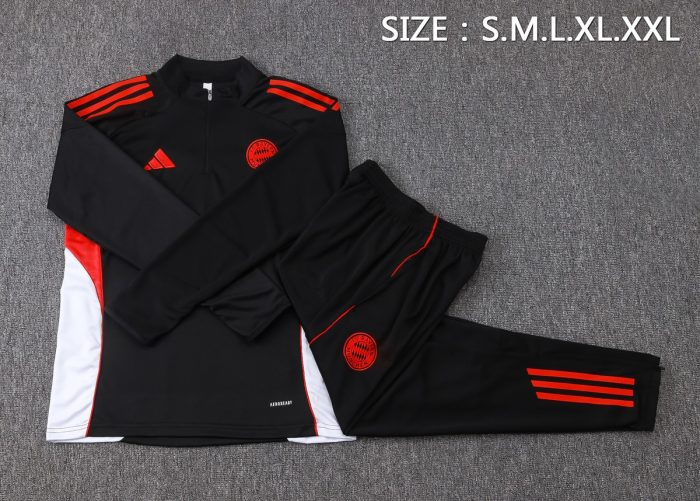 Bayern Munich Black Half-Zip Jacket - 图片 2
