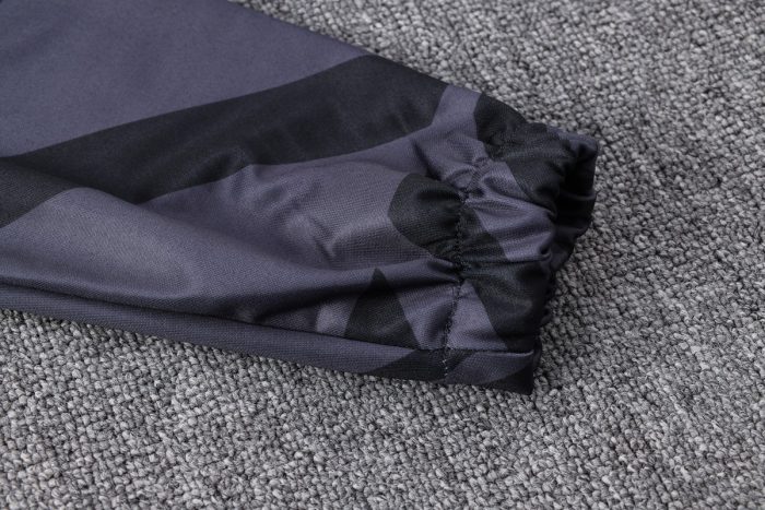 Borussia Dortmund 22/23 Black Gray (Spray Ink) Long Zipper Jacket - 图片 4