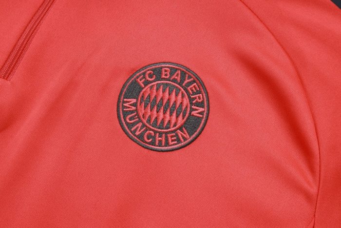 Bayern Munich Orange Half-Zip Jacket - 图片 6